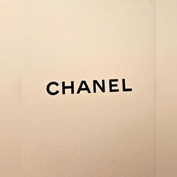 Auth Chanel White Logo Signature Gift Box Handbag Purse Bag Travel Storage Large - Picture 5 of 11